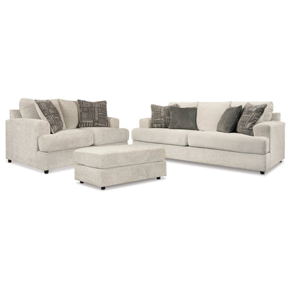 Soletren Sofa, Loveseat, and Ottoman Ash-95104U3