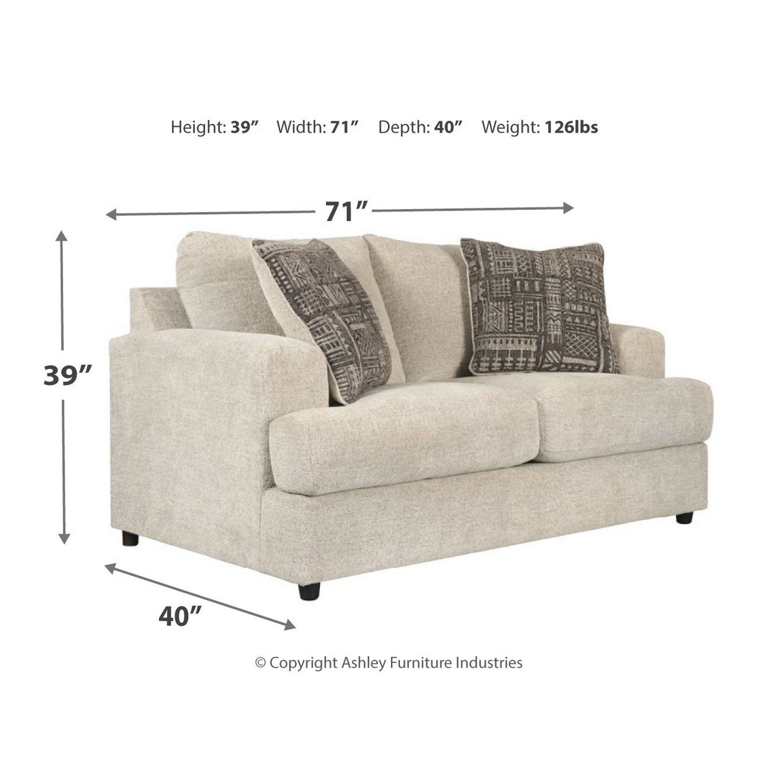 Soletren Sofa and Loveseat Ash-95104U2