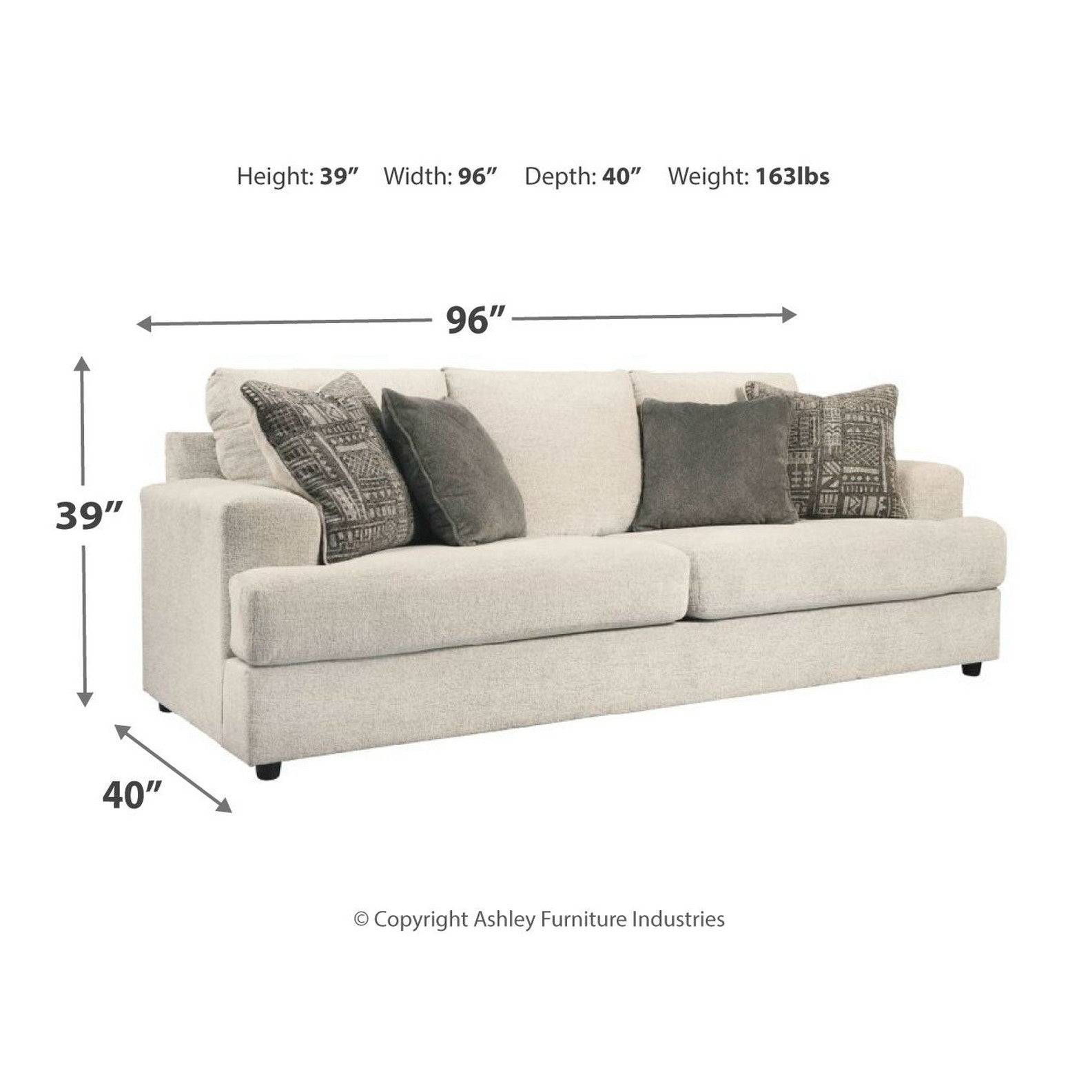 Soletren Sofa and Loveseat Ash-95104U2