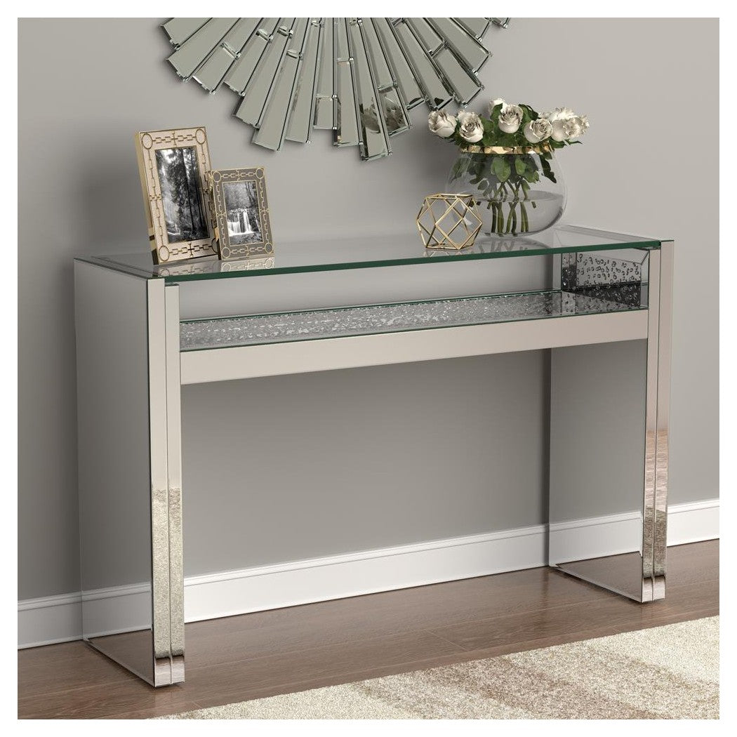 1-shelf Console Table Silver 951766