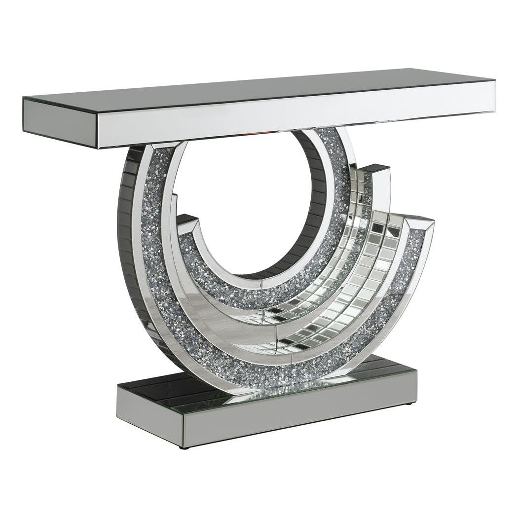 Imogen Multi-dimensional Console Table Silver 953422