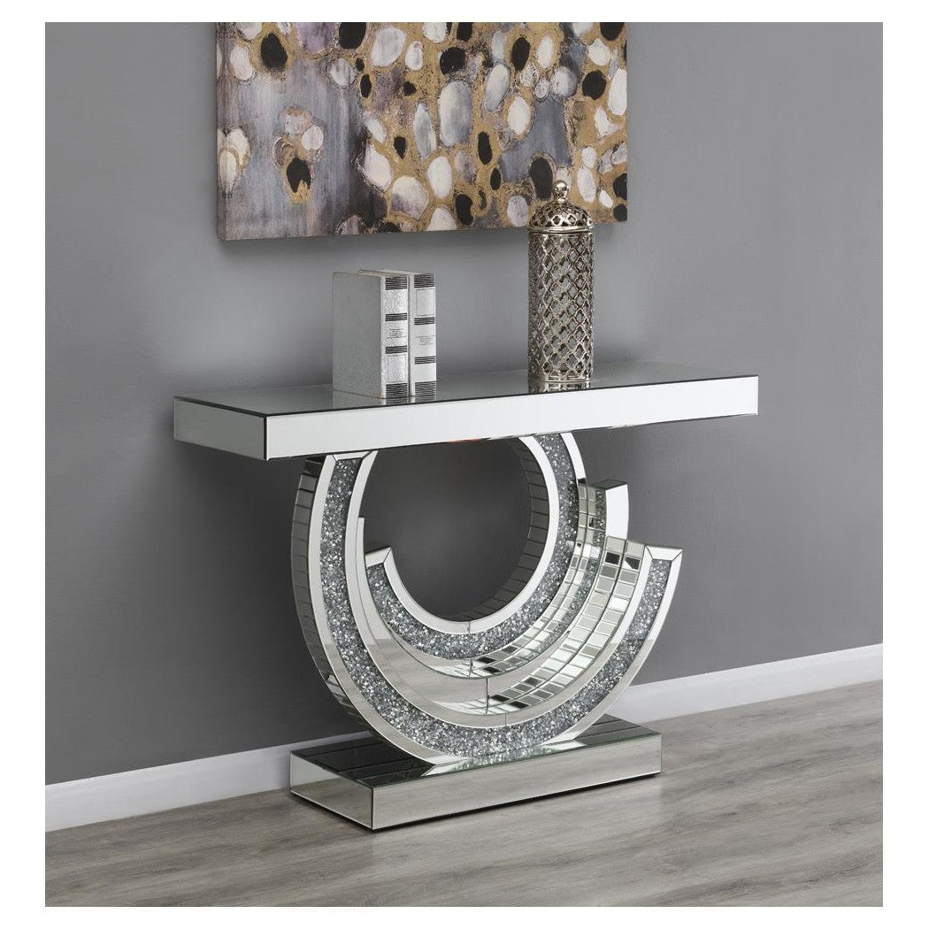 Imogen Multi-dimensional Console Table Silver 953422