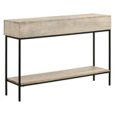 Rubeus 2-drawer Console Table with Open Shelf White Washed 959541