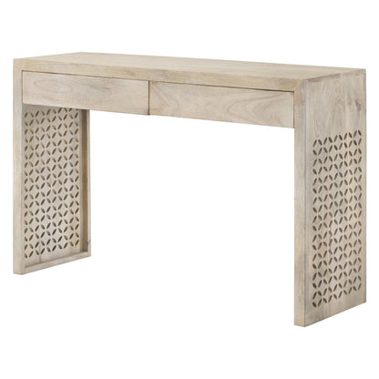 Rickman Rectangular 2-drawer Console Table White Washed 959543