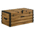 Simmons Rectangular Storage Trunk Natural and Black 959553