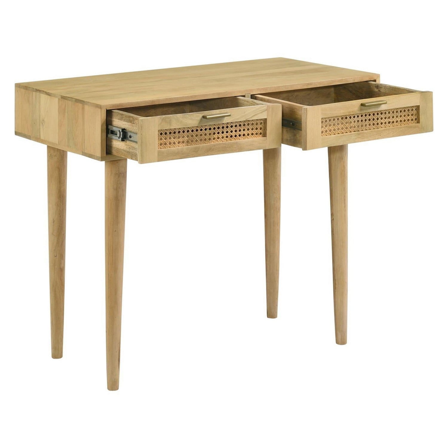 Zamora Rectangular 2-drawer Accent Writing Desk Natural 959575