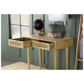 Zamora Rectangular 2-drawer Accent Writing Desk Natural 959575