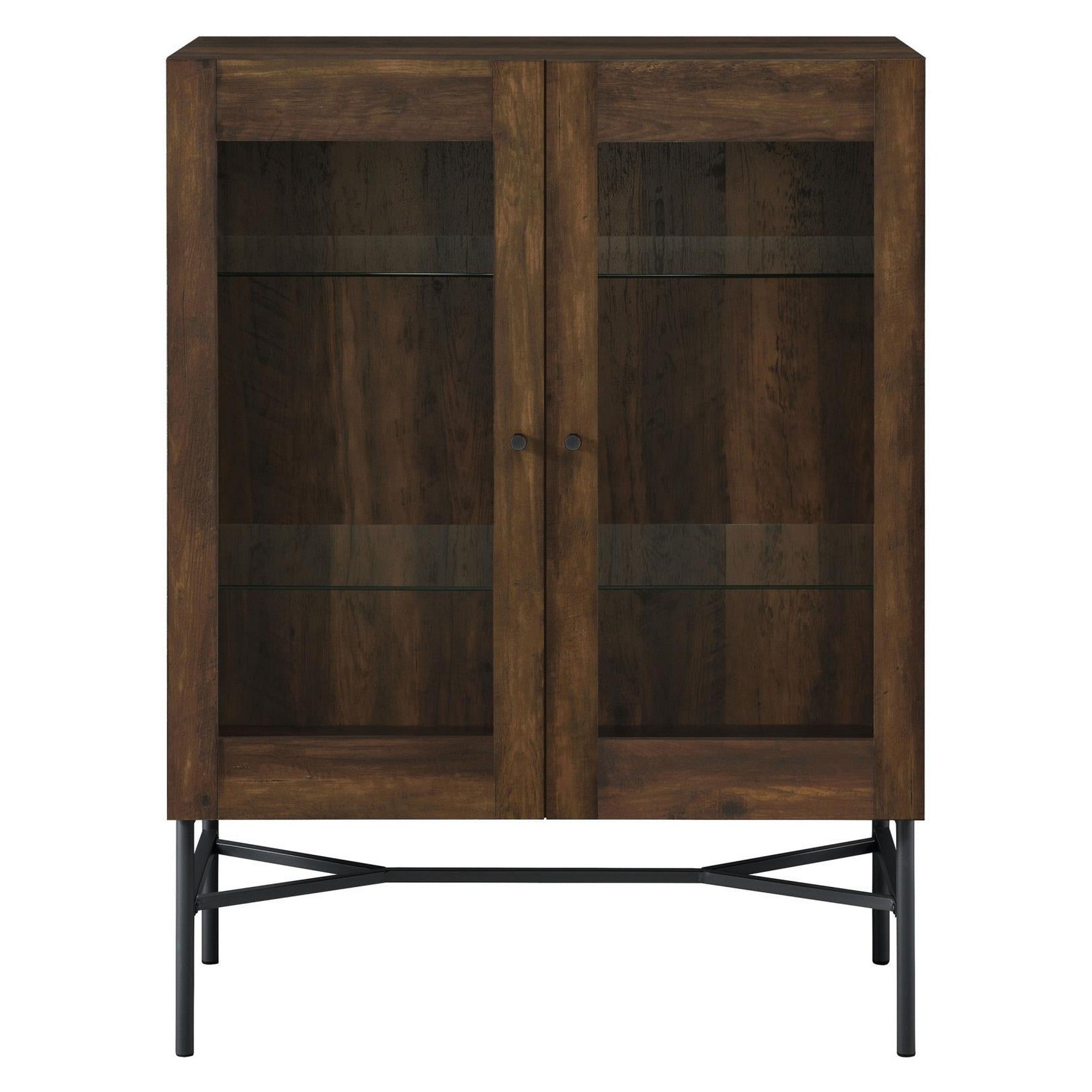 Bonilla 2-door Accent Cabinet with Glass Shelves 959625