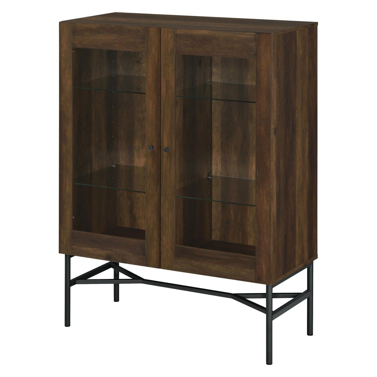 Bonilla 2-door Accent Cabinet with Glass Shelves 959625