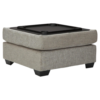 Megginson Ottoman With Storage Ash-9600611