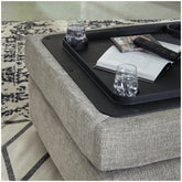 Megginson Ottoman With Storage Ash-9600611