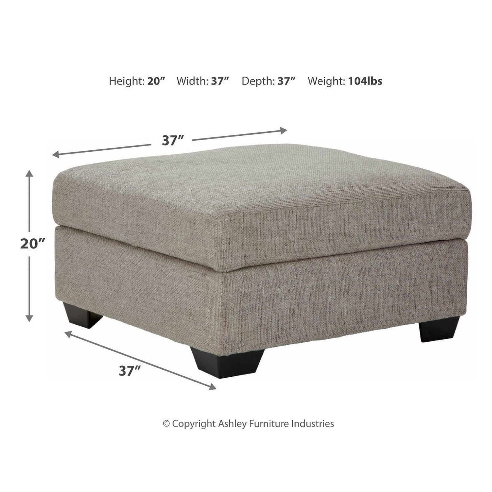 Megginson Ottoman With Storage Ash-9600611