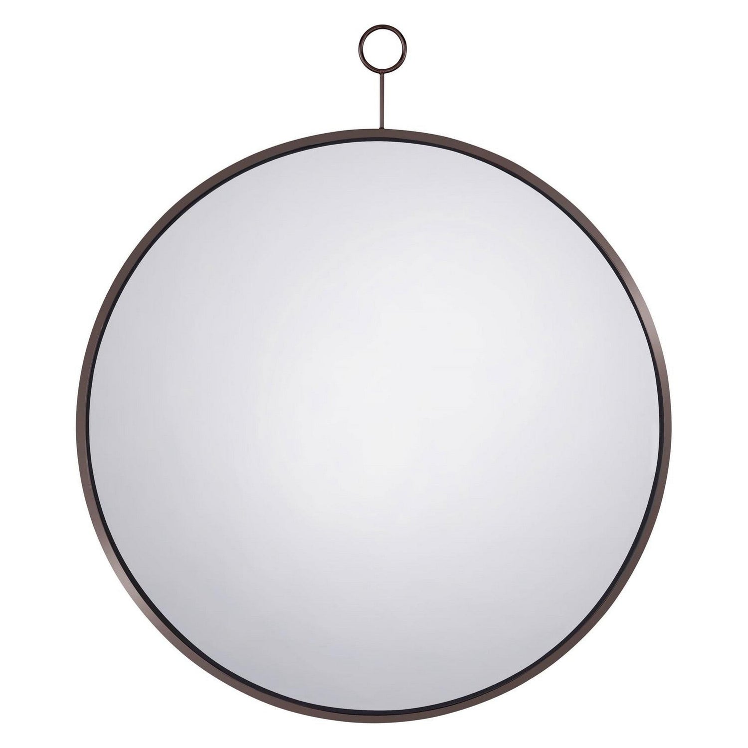 Gwyneth Round Wall Mirror Black Nickel 961495