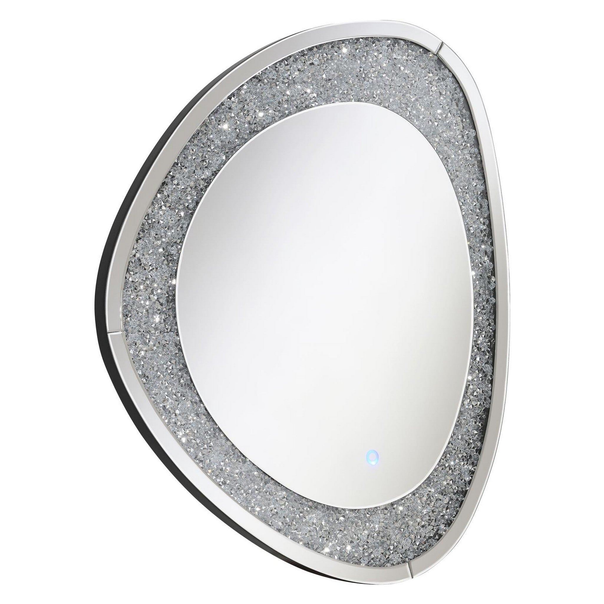 Mirage Acrylic Crystals Inlay Wall Mirror with LED Lights 961504