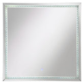 Noelle Square Wall Mirror with LED Lights 961506