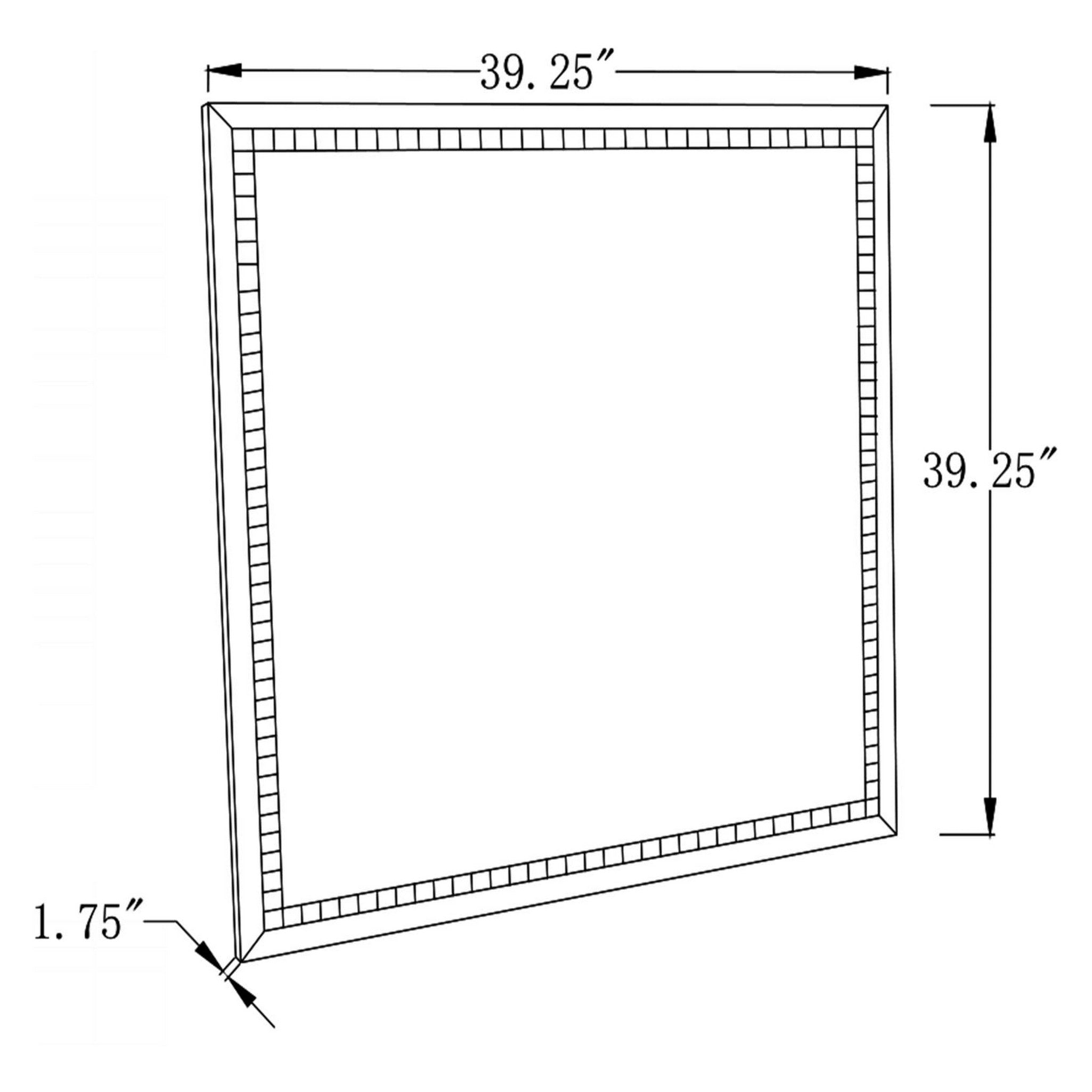 Noelle Square Wall Mirror with LED Lights 961506