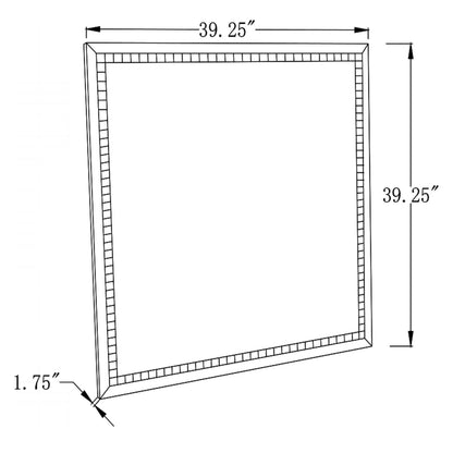 Noelle Square Wall Mirror with LED Lights 961506