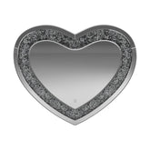 Aiko Heart Shape Wall Mirror Silver 961535