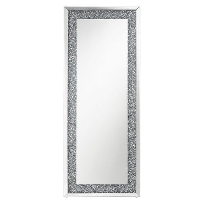 Sylvia Crystal Inlay Rectangle Floor Mirror 961636