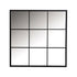 Quetzal Square Window Pane Wall Mirror Black 962894