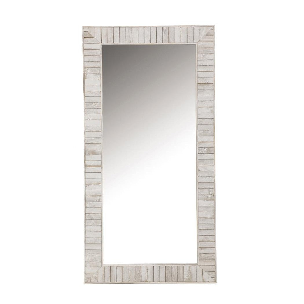 Pino Rectangular Wall Mirror White 963488