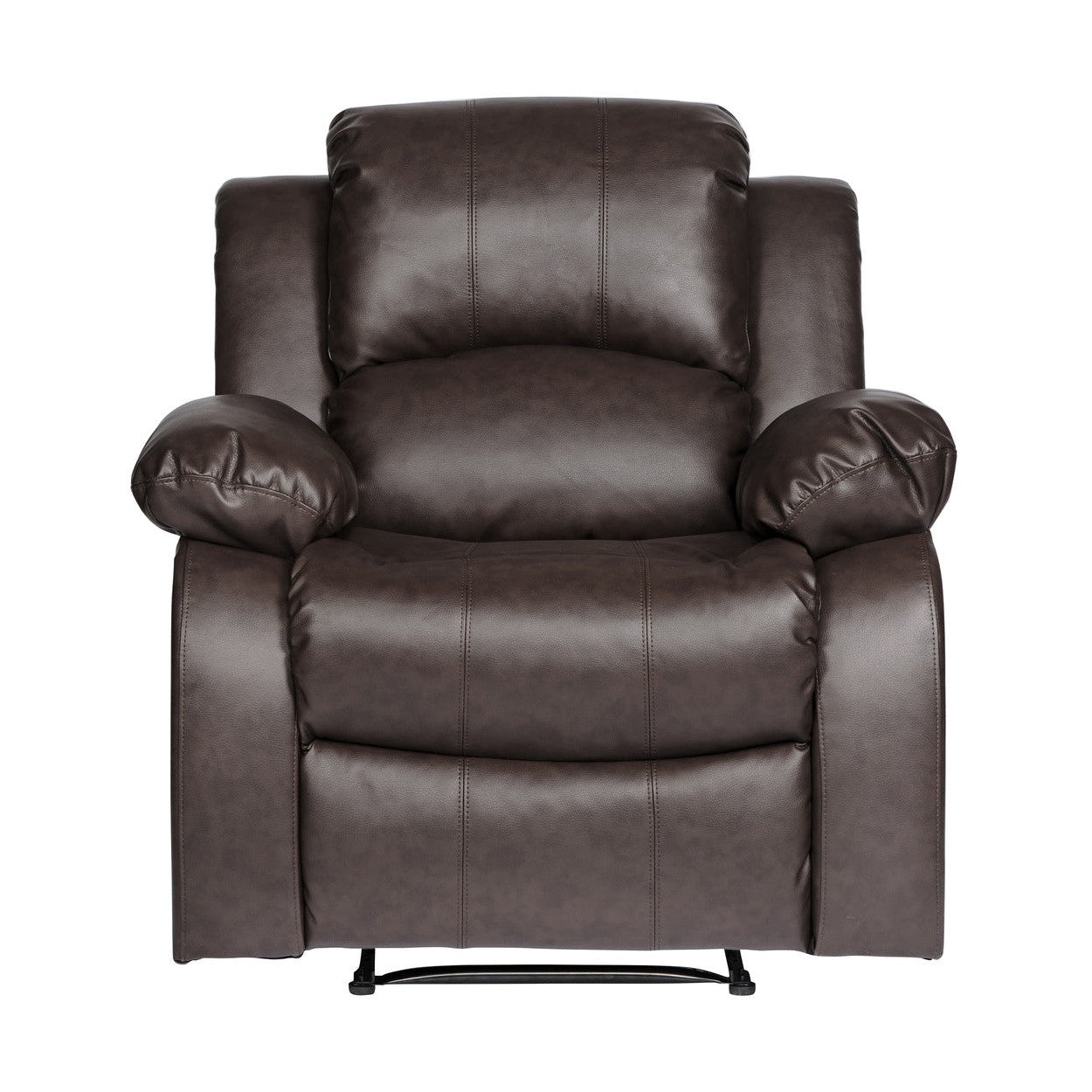 RECLINER CHAIR, BROWN BONDED LEATHER MATCH 9700BRW-1