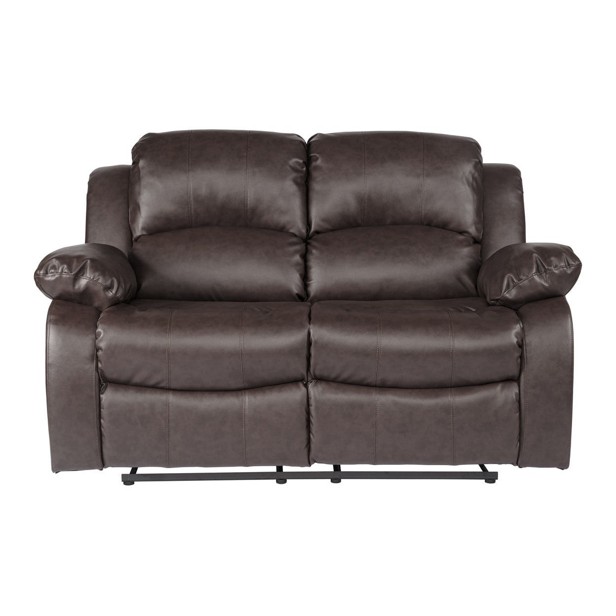 DOUBLE RECLINING LOVE SEAT, BROWN BONDED LEATHER MATCH 9700BRW-2