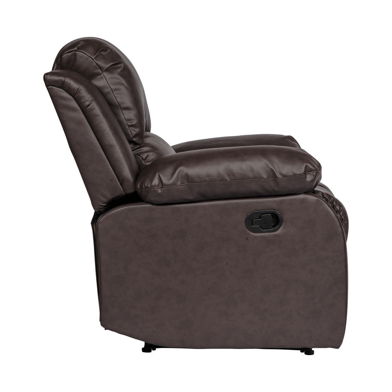 RECLINER CHAIR, BROWN BONDED LEATHER MATCH 9700BRW-1