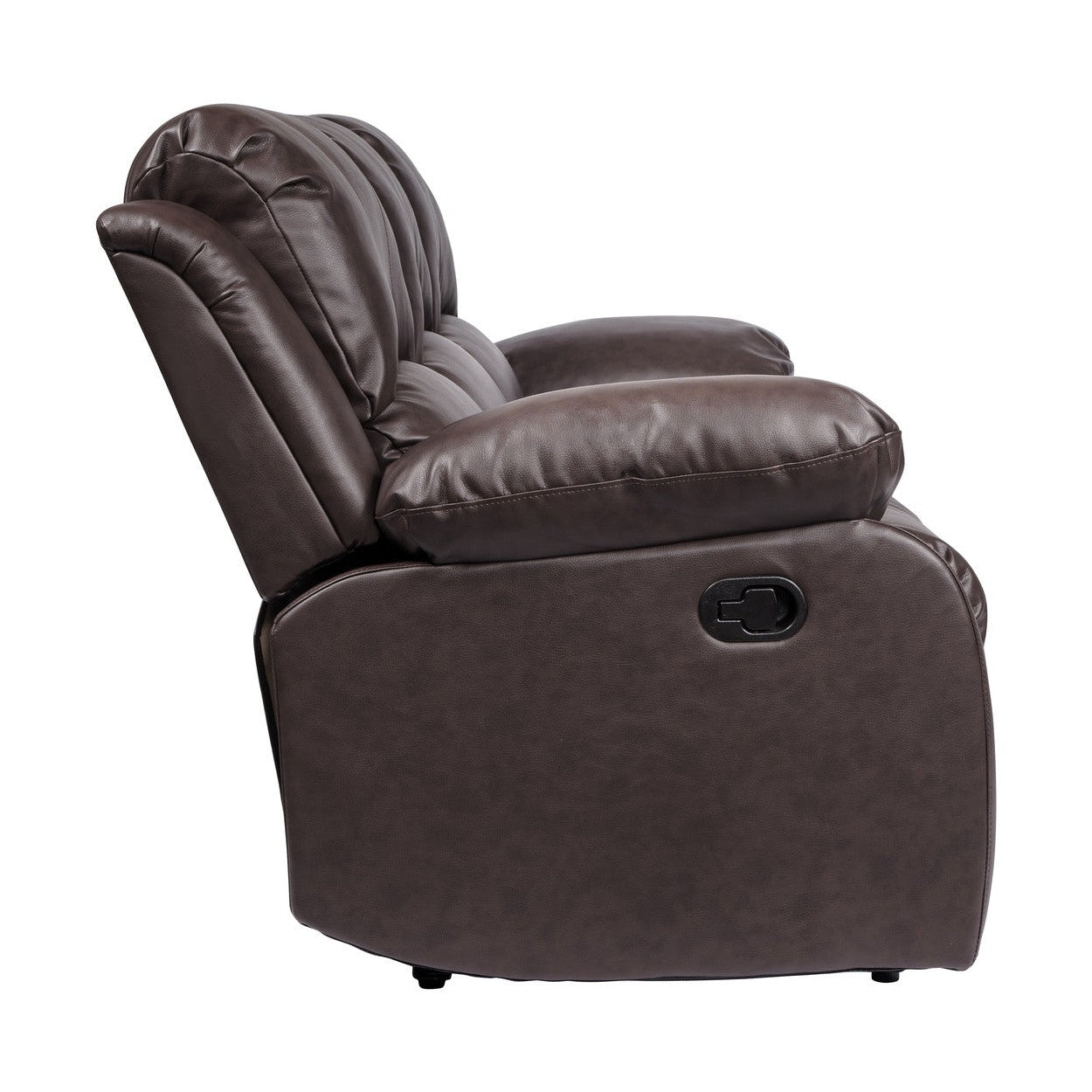 DOUBLE RECLINING SOFA, BROWN BONDED LEATHER MATCH 9700BRW-3