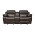 DOUBLE GLIDER RECLINING LOVE SEAT W/ CNTR CONSOLE 9724BRW-2