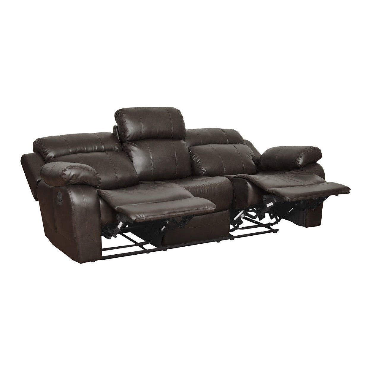 DOUBLE RECLINING SOFA W/ CNTR DROP-DOWN CUP-HLDR 9724BRW-3