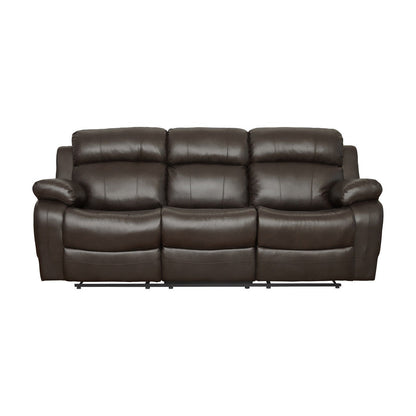 DOUBLE RECLINING SOFA W/ CNTR DROP-DOWN CUP-HLDR 9724BRW-3