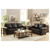 2PC SET: SOFA, LOVE 9734BK*2