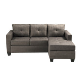 REVERSIBLE SOFA CHAISE, LINEN-LIKE FABRIC 9789BRG-3LC