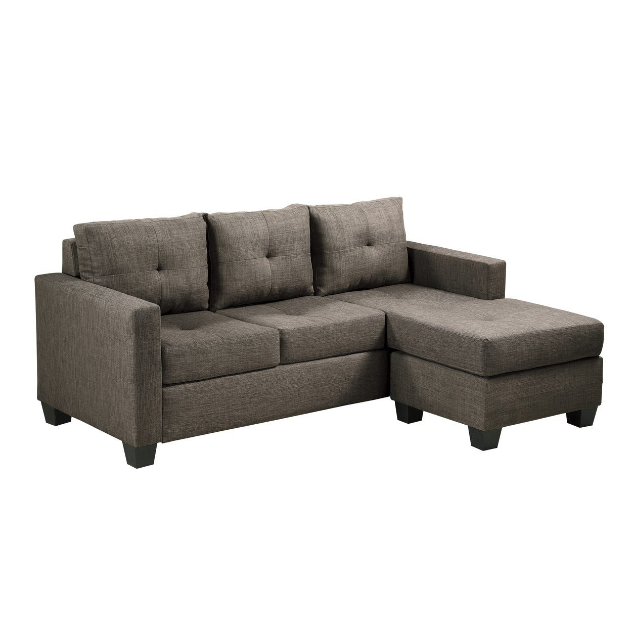 REVERSIBLE SOFA CHAISE, LINEN-LIKE FABRIC 9789BRG-3LC