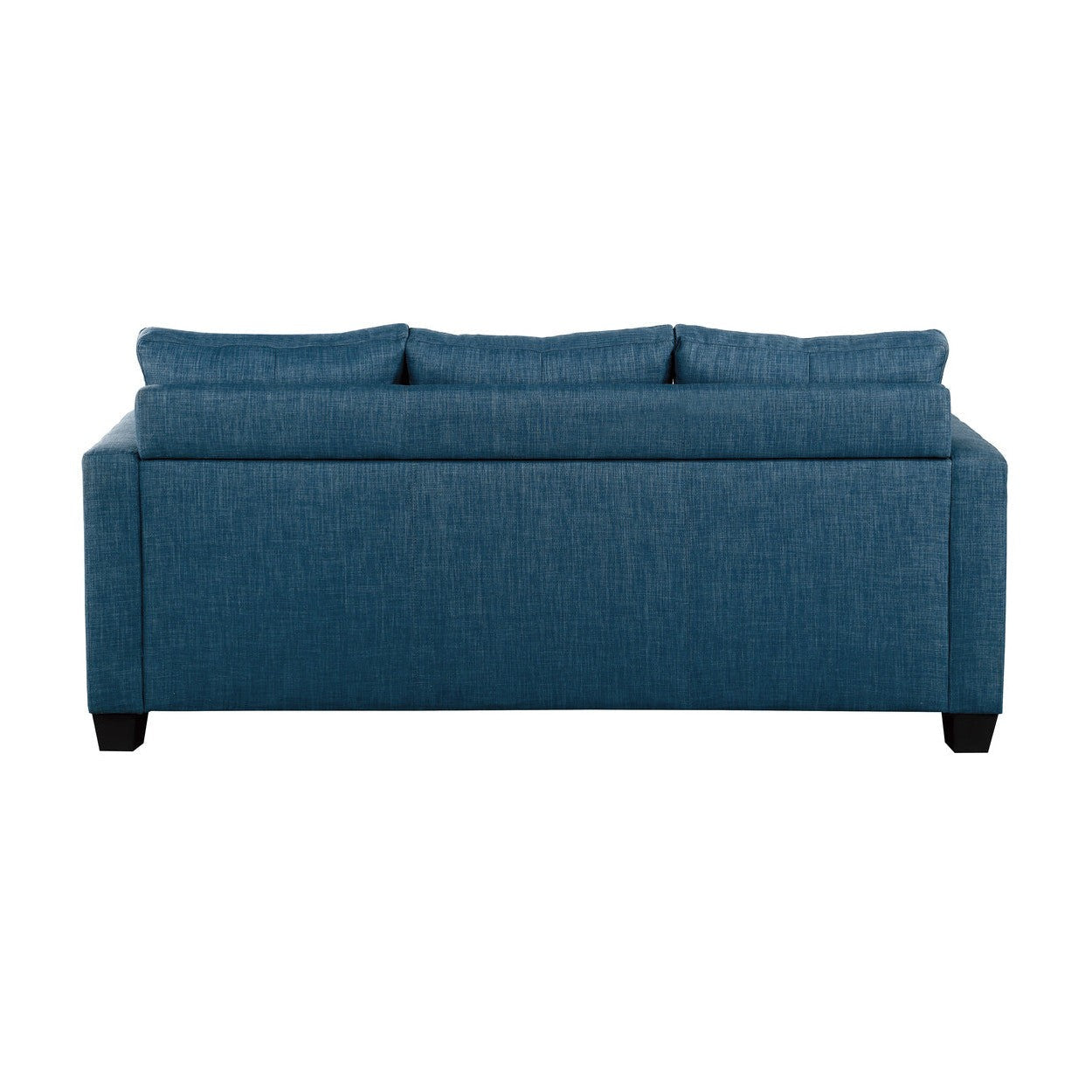 REVERSIBLE SOFA CHAISE, BLUE LINEN-LIKE FABRIC 9789BU-3LC