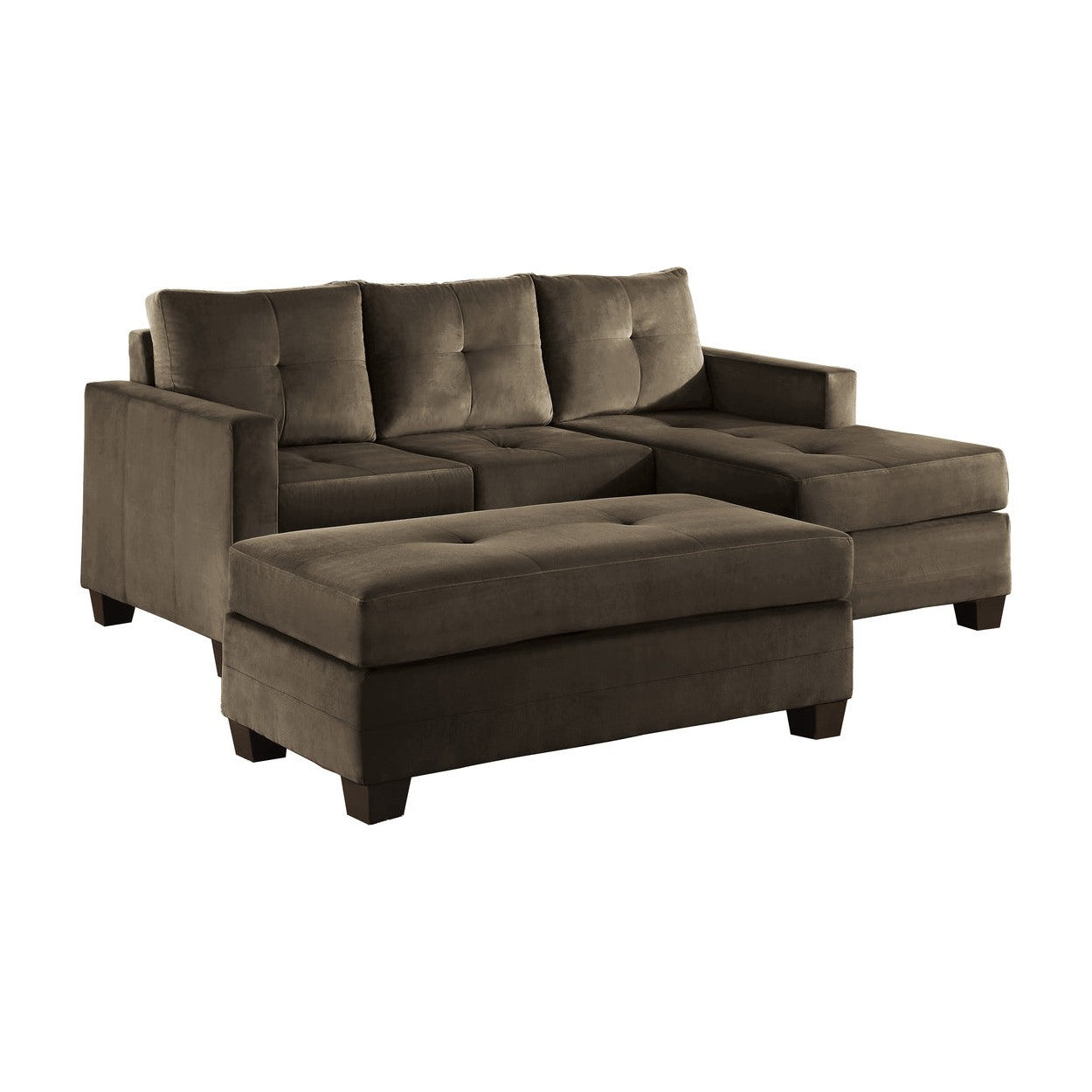 (2)2-Piece Reversible Sofa Chaise with Ottoman 9789CF*2OT