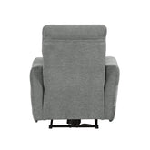 POWER LAY FLAT RECLINING CHAIR W/ POWER HEADREST, DOVE 100% POLYESTER 9804DV-1PWH