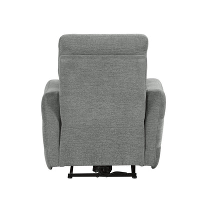 POWER LAY FLAT RECLINING CHAIR W/ POWER HEADREST, DOVE 100% POLYESTER 9804DV-1PWH