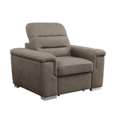 Chair with Pull-out Ottoman 9808STP-1