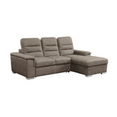 (2)2-Piece Sectional with Pull-out Bed and Hidden Storage 9808STP*SC