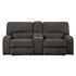 DOUBLE RECLINING LOVE SEAT WITH CENTER CONSOLE, CHOCOLATE 100% POLYESTER 9849CH-2