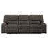 POWER DOUBLE RECLINING SOFA WITH POWER HEADRESTS & USB PORTS, CHOCOLATE 100% POLYESTER 9849CH-3PWH