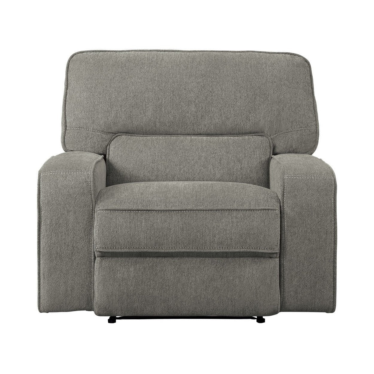 POWER RECLINING CHAIR WITH POWER HEADREST &amp; USB PORT, MOCHA 100% POLYESTER 9849MC-1PWH