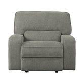 GLIDER RECLINING CHAIR, MOCHA 100% POLYESTER 9849MC-1