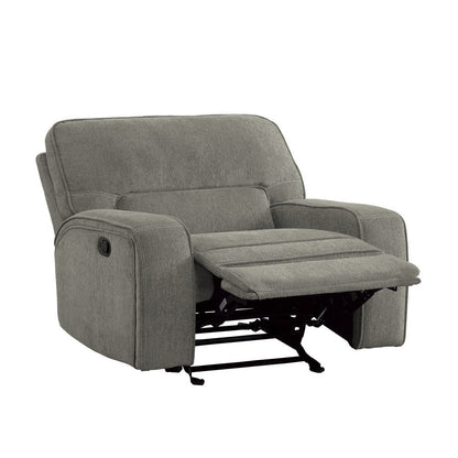 GLIDER RECLINING CHAIR, MOCHA 100% POLYESTER 9849MC-1