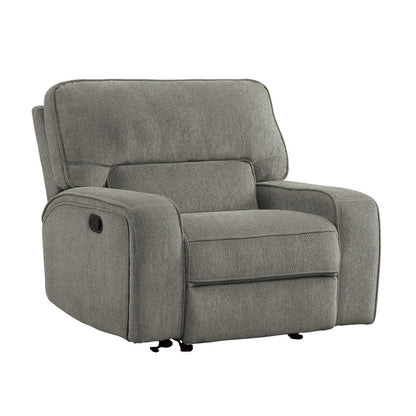 GLIDER RECLINING CHAIR, MOCHA 100% POLYESTER 9849MC-1