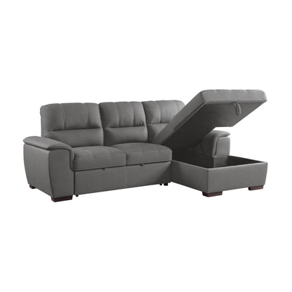 2PC SET: SECTIONAL 9858GY*SC