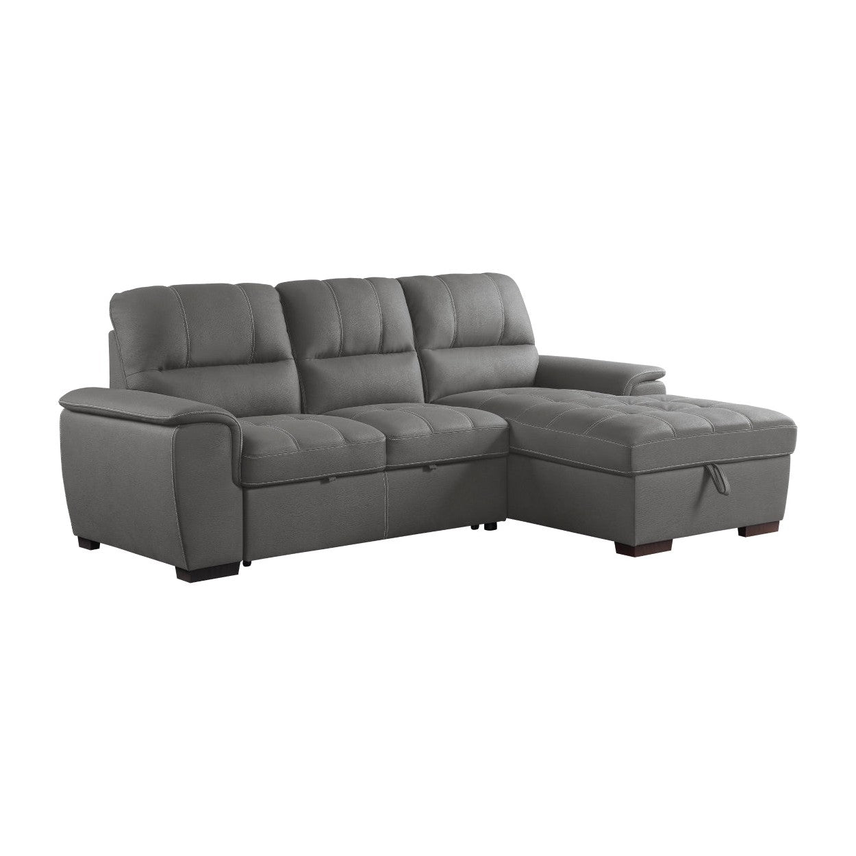 2PC SET: SECTIONAL 9858GY*SC