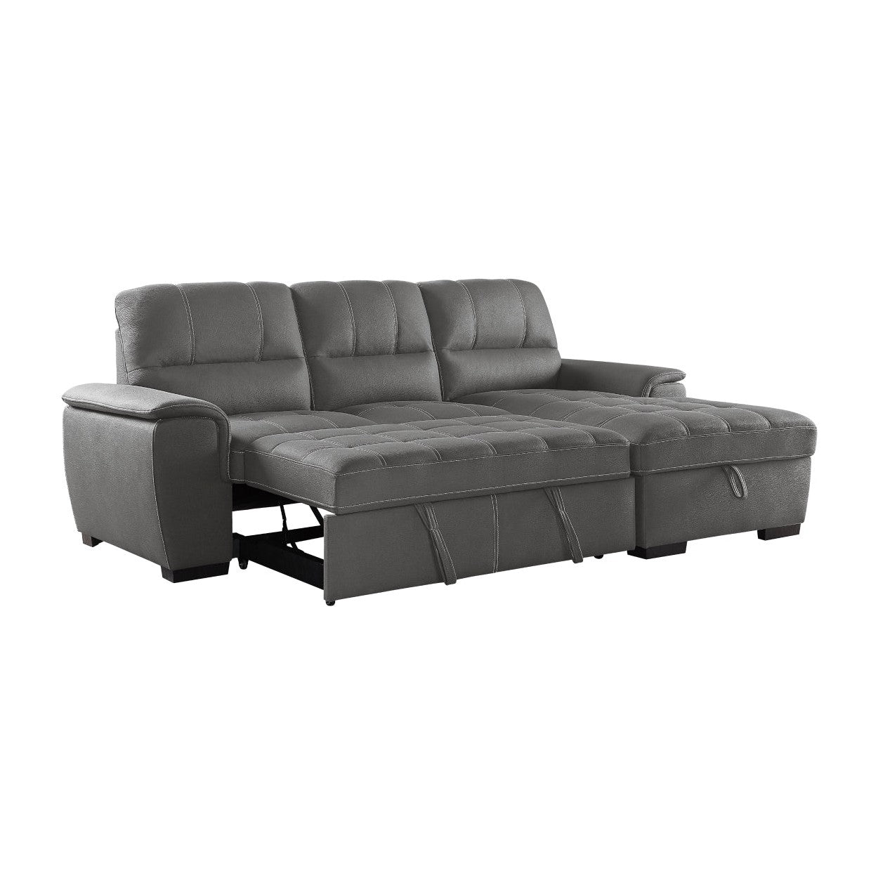 2PC SET: SECTIONAL 9858GY*SC